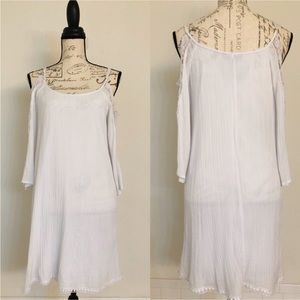 Mlle Gabrielle Long Sleeve White Boho Dress